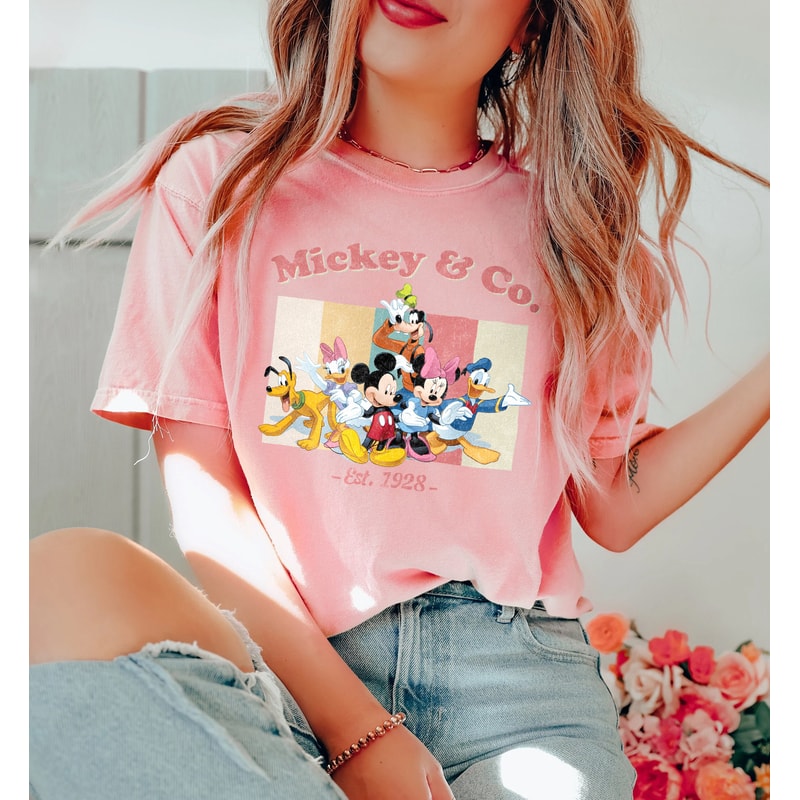 Vintage Mickey & Co 1928 Shirt, Mickey Minnie Shirt, Retro Mickey And Friend Shirt, Disneyworld Shirt, Disney Family Matching Shirt - 2.jpg