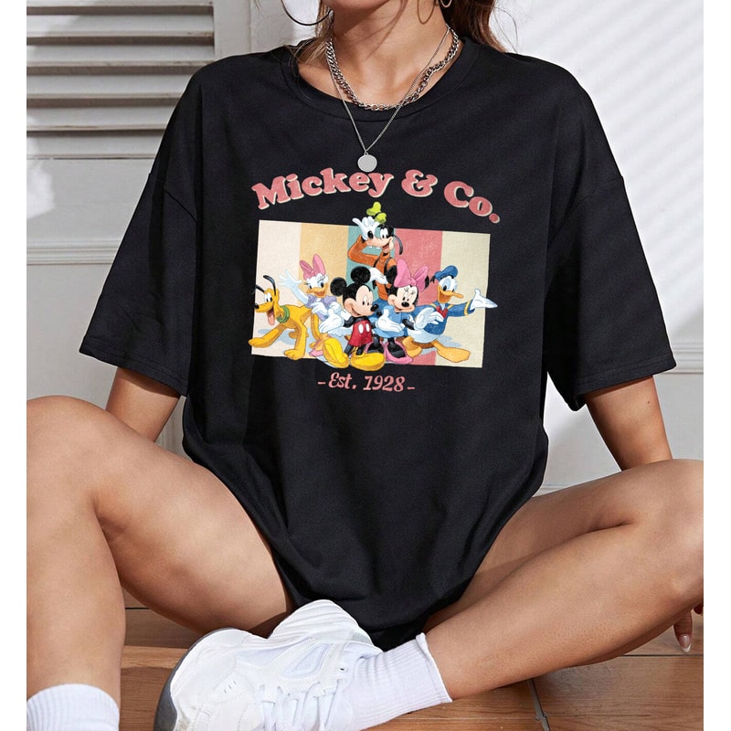 Vintage Mickey & Co 1928 Shirt, Mickey Minnie Shirt, Retro Mickey And Friend Shirt, Disneyworld Shirt, Disney Family Matching Shirt - 3.jpg