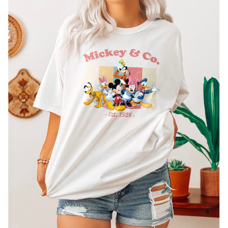 Vintage Mickey & Co 1928 Shirt, Mickey Minnie Shirt, Retro Mickey And Friend Shirt, Disneyworld Shirt, Disney Family Matching Shirt - 4.jpg