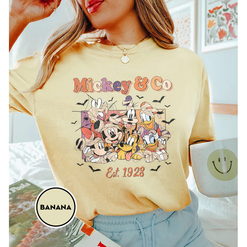 Vintage Mickey & Co Halloween Shirt, Mickey and Co 1928, Disney Halloween Shirt, Disney Matching Shirt, Disneyland Shirt, Disney Woman Shirt - 6.jpg