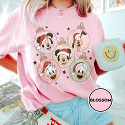 vintage mickey and friend christmas shirt,disney ears christmas shirt, disneyworld christmas ,disney trip shirt,disney f