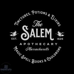 salem massachusetts apothecary halloween witch svg file