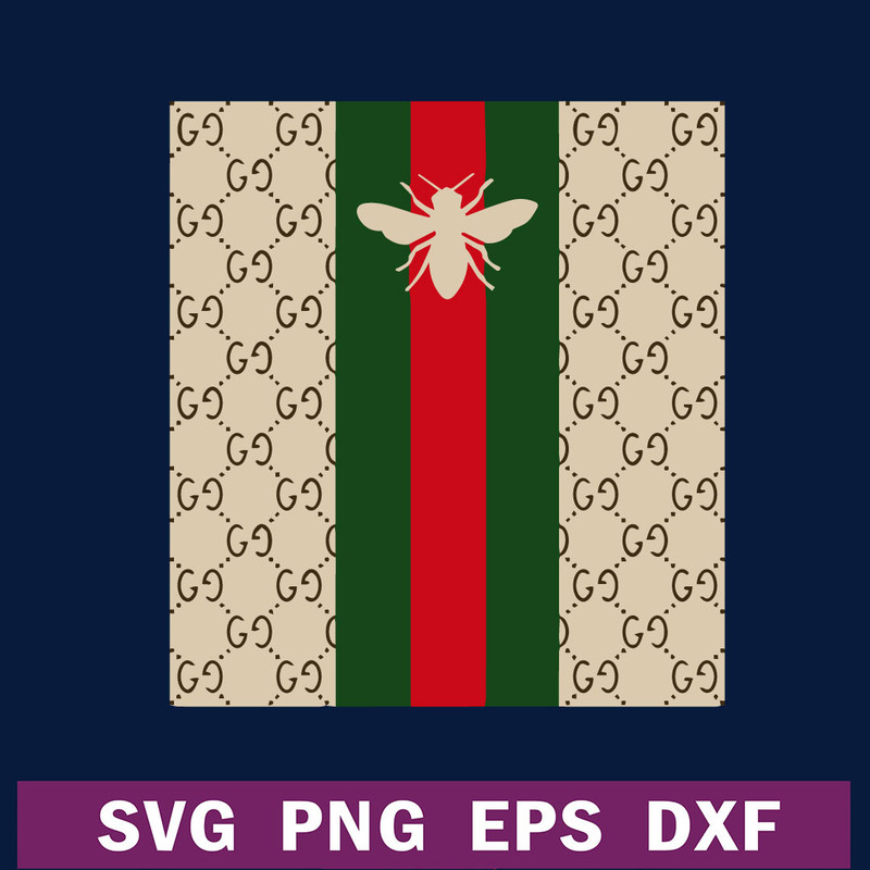 Gucci bee logo pattern SVG