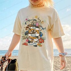 vintage funny disney finding nemo characters just keep swimming shirt, retro disney pixar finding dory shirt, disneyland