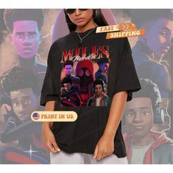 miles morales vintage shirt, spider-man across the spider-verse graphic shirt, retro spiderman tee, spider-man spunk t-s