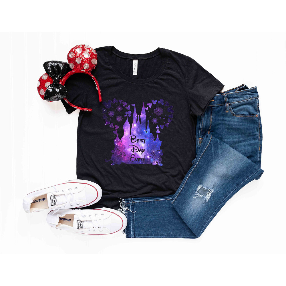 Disney Castle Best Day Ever Shirt, Mickey Space Mountain Shirt, Disney World Shirt, Disneyland Shirt, Disney Family Vacation Shirt, WDW Tee - 3.jpg