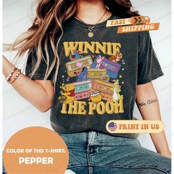 vintage winnie the pooh mixtapes shirt, retro pooh bear and friends shirt, pooh and co est 1926, walt disney world, disn