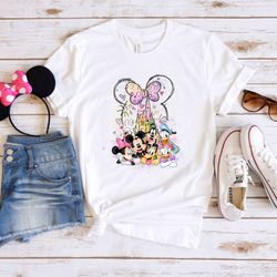 disney minnie head characters shirt, minnie bow ea