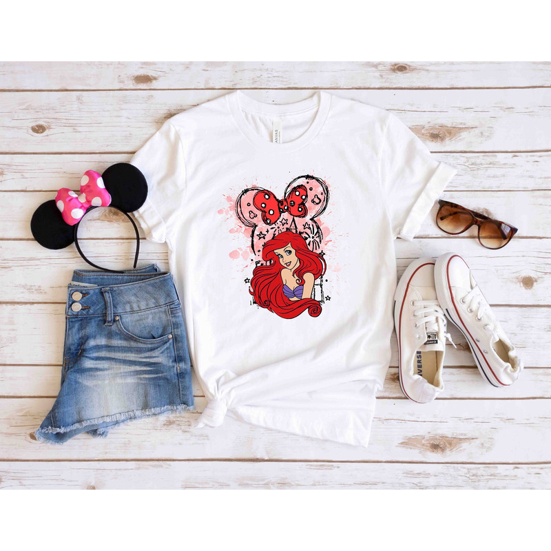 Disney Princess Ariel Shirt, Disney Ariel Shirt, Little Mermaid Shirt, Ariel Disney Castle Shirts, Disneyland Girls Shirt, Magic Kingdom Tee - 1.jpg