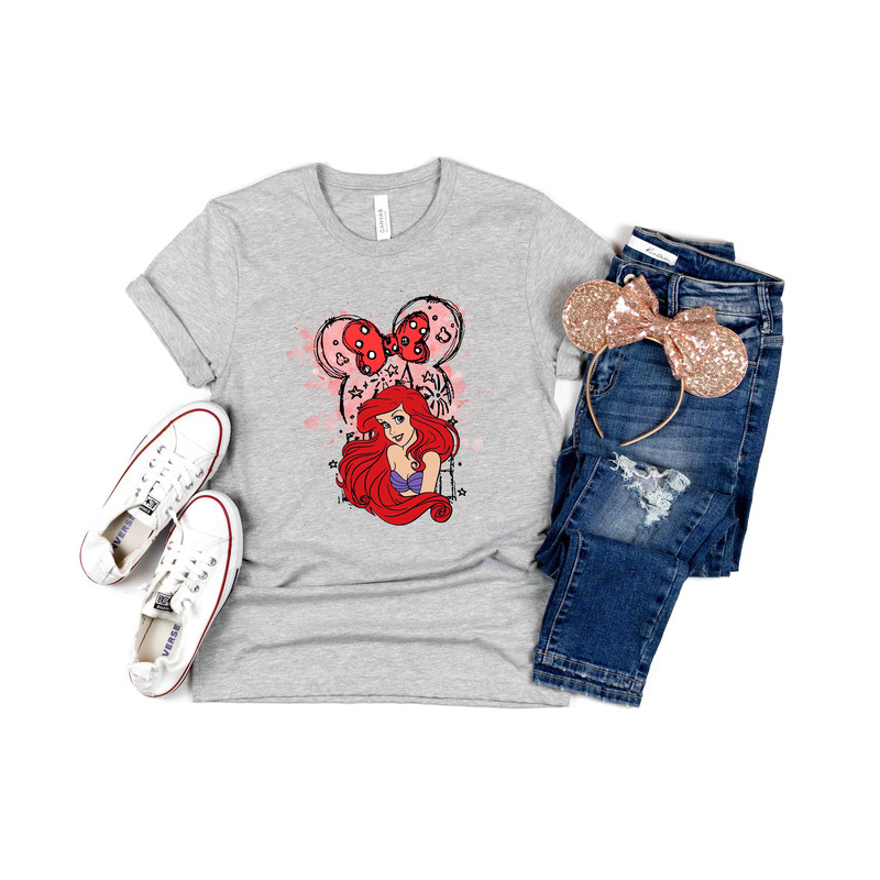 Disney Princess Ariel Shirt, Disney Ariel Shirt, Little Mermaid Shirt, Ariel Disney Castle Shirts, Disneyland Girls Shirt, Magic Kingdom Tee - 2.jpg