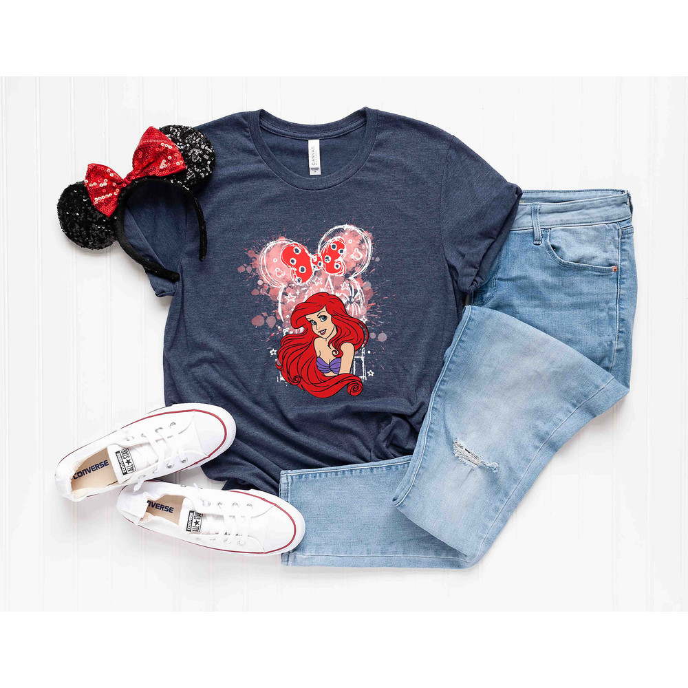 Disney Princess Ariel Shirt, Disney Ariel Shirt, Little Mermaid Shirt, Ariel Disney Castle Shirts, Disneyland Girls Shirt, Magic Kingdom Tee - 3.jpg