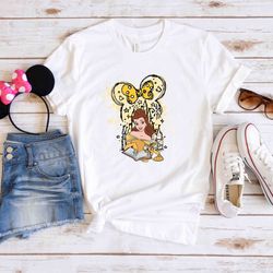 disney princess belle shirt, belle disney castle s