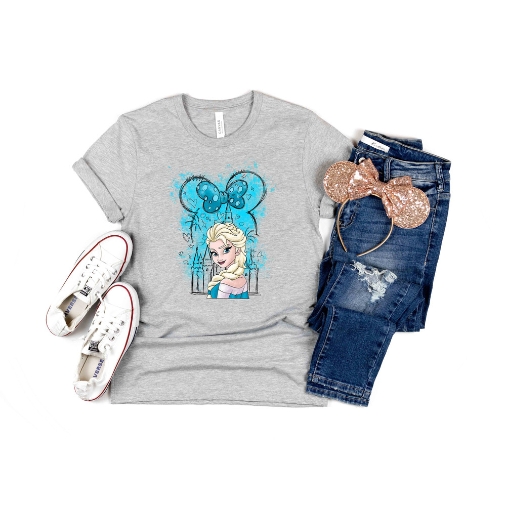 Disney Princess Elsa Shirt, Frozen Elsa Shirt, Disney Castle Elsa Shirt, Frozen Magic Kingdom Shirt, Let It Go Shirt, Disney Frozen T-Shirt - 2.jpg
