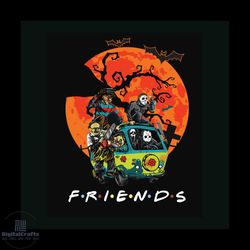 friends horror movie creepy halloween svg digital files