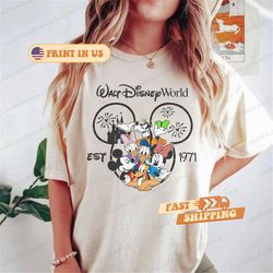 vintage walt disney world est 1971 shirt, mickey and friend shirt, disneyworld est 1971 shirt, disney family matching sh
