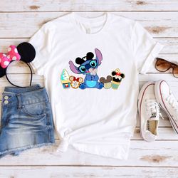 disney stitch snacks shirt, stitch snacks t shirt,