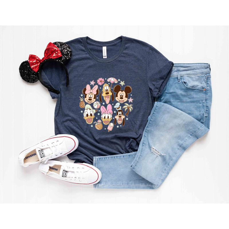 Disney Summer Vibes Mickey and Friends Shirt, Disney Family Trip Shirts, Disney Group Shirts, Disney Couple Shirts, Disney Vacation T-Shirt - 2.jpg