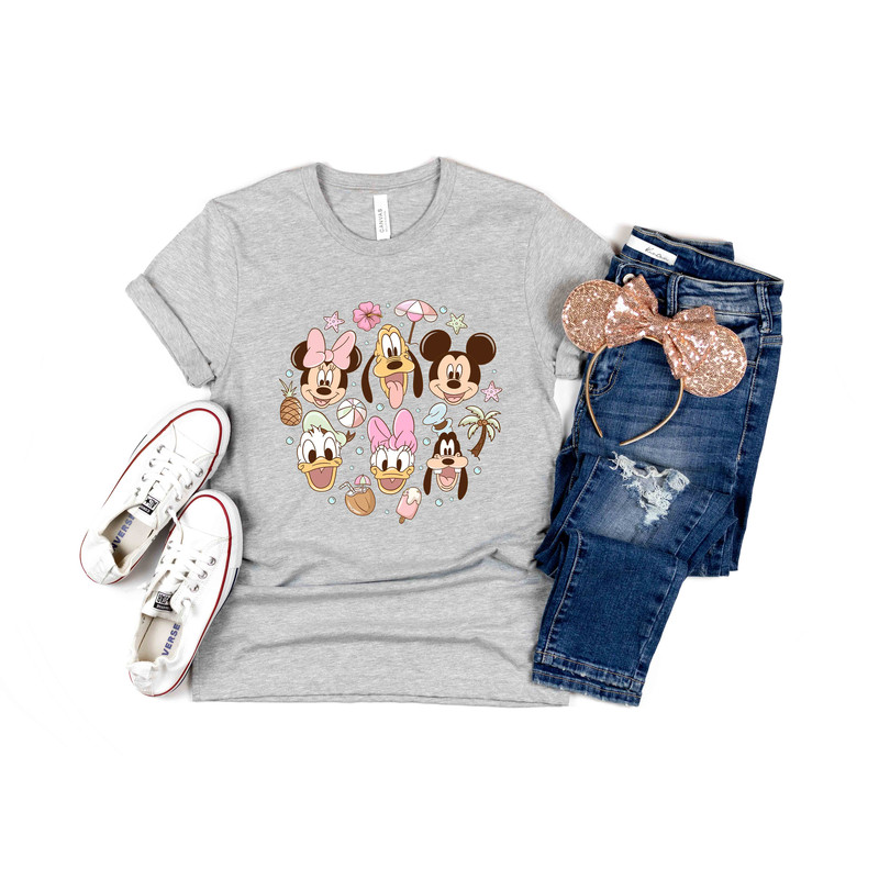 Disney Summer Vibes Mickey and Friends Shirt, Disney Family Trip Shirts, Disney Group Shirts, Disney Couple Shirts, Disney Vacation T-Shirt - 3.jpg