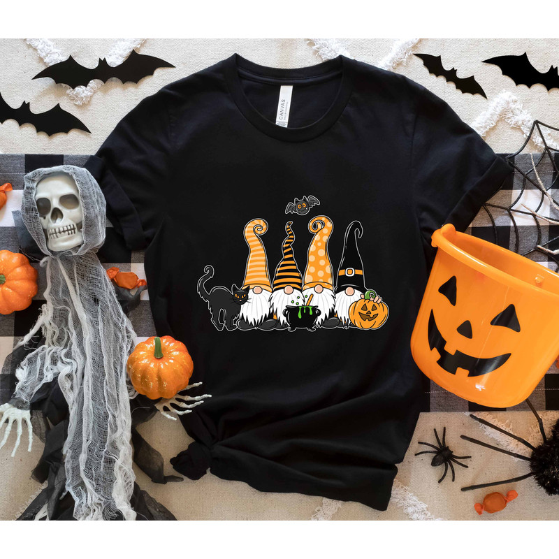 Halloween Gnomes Shirt, Halloween Gnomes Sweatshirt, Funny Halloween Shirt, Thanksgiving Gnome Tee, Spooky Gnomes Shirt, Pumpkin Gnomes Tee - 3.jpg