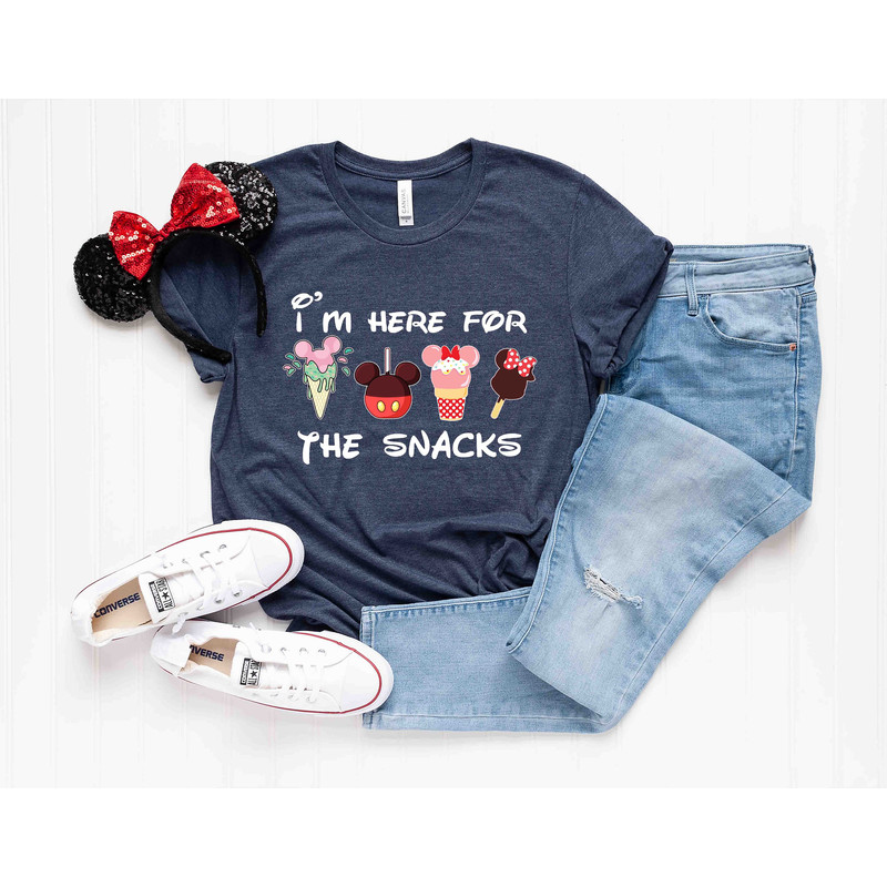 I'm Here For The Snacks Shirt, Disney Snacks Shirt, Disney Epcot Shirt, Disney Family Trip Shirts, Disney Vacation T-Shirt, Ice Cream Mickey - 2.jpg
