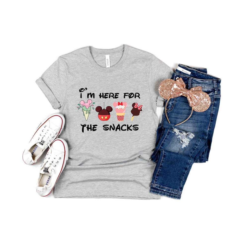 I'm Here For The Snacks Shirt, Disney Snacks Shirt, Disney Epcot Shirt, Disney Family Trip Shirts, Disney Vacation T-Shirt, Ice Cream Mickey - 3.jpg