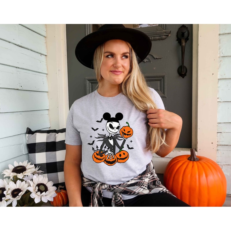 Jack Skellington Mickey Ears Shirt, Disney Halloween Shirt, Jack Skellington Shirt, The Nightmare Before Christmas Shirt, Pumpkin Shirt, WDW - 2.jpg