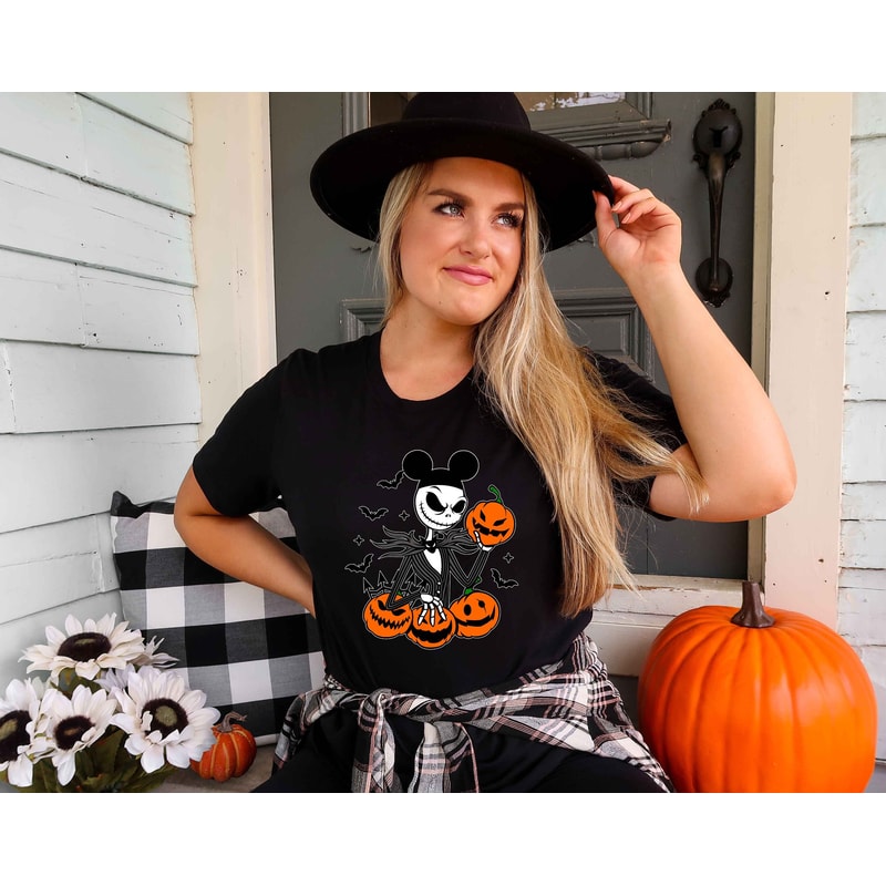 Jack Skellington Mickey Ears Shirt, Disney Halloween Shirt, Jack Skellington Shirt, The Nightmare Before Christmas Shirt, Pumpkin Shirt, WDW - 3.jpg
