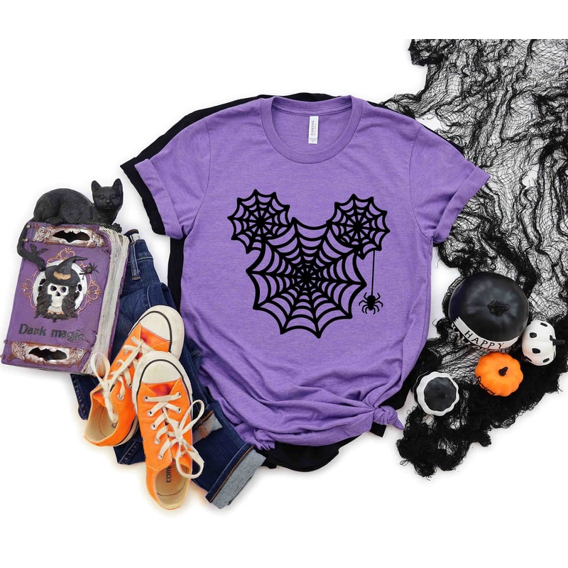 Mickey Head Spider Web Halloween Shirt, Disney Halloween Shirt, Mickey Halloween Shirt, Mickey Spider Web Shirt, Halloween Spider Web Shirts - 2.jpg