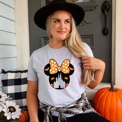 minnie ears disney halloween shirt, disney hallowe