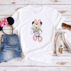 minnie mouse floral shirt, disney minnie mouse shi