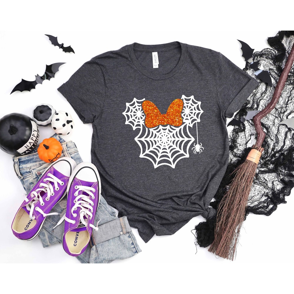 Minnie Mouse Spider Web Halloween Shirt, Disney Halloween Shirt, Minnie Mouse Halloween Shirt, Minnie Halloween Tee,Halloween Spider Web Tee - 2.jpg