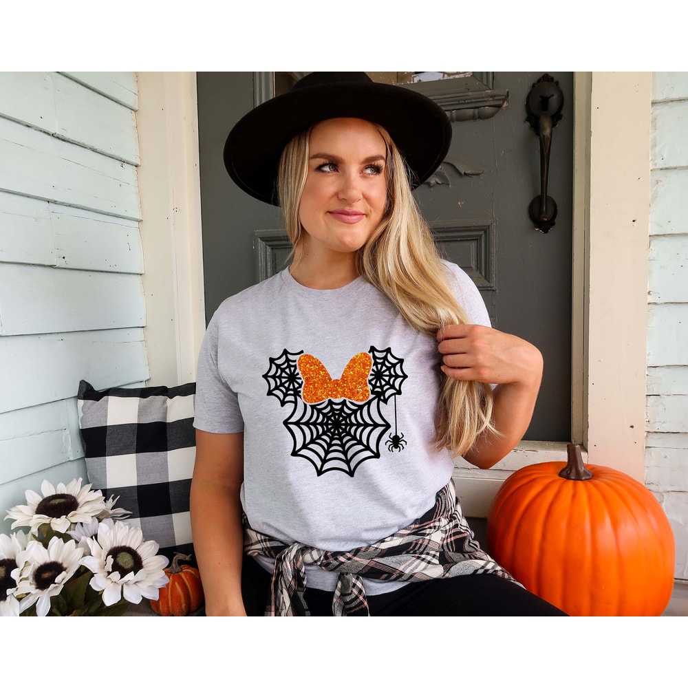 Minnie Mouse Spider Web Halloween Shirt, Disney Halloween Shirt, Minnie Mouse Halloween Shirt, Minnie Halloween Tee,Halloween Spider Web Tee - 3.jpg