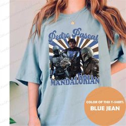 vintage pedro pascal mandalorian comfort color tee, retro pedro shirt, star wars shirt, pedro pascal merch, dadalorian s