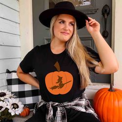 pumpkin witch shirt, halloween witches shirt, hall