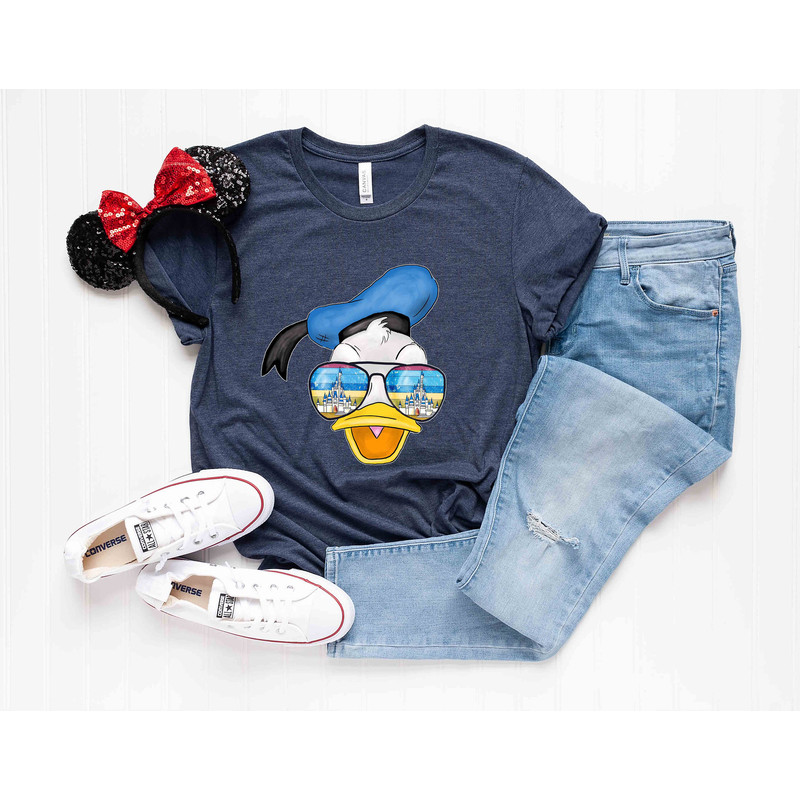 Retro Donald Duck Sunglasses Shirt, Donald Duck Shirt, Disney Castle Donald Duck Shirt, Disney Vacation Shirt, Donald Duck Disneyland Shirt - 3.jpg