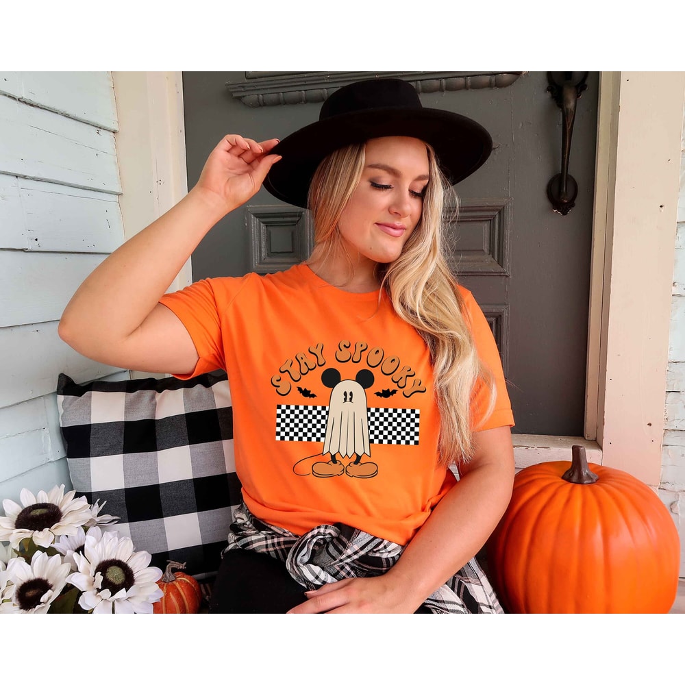 Stay Spooky Ghost Mickey Shirt, Disney Halloween Shirt, Retro Halloween Shirt, Ghost Shirt, Disney Spooky Season Shirt, Spooky Mikckey Shirt - 2.jpg