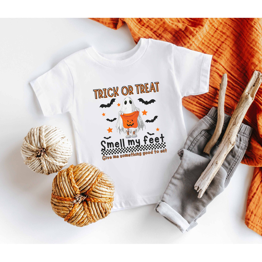 Trick or Treat Smell My Feet Give Me Something Good To Eat Shirt, Funny Halloween Kids Shirt, Halloween Toddler Shirt, Trick or Treat Shirt - 2.jpg