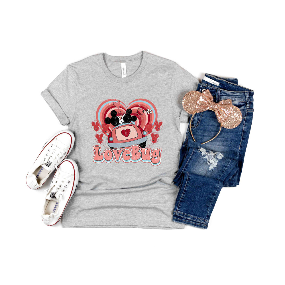 Vintage Mickey Minnie Love Bug Shirt, Disney Couple Shirts, Disney Love Valentine Shirt, Disney Valentine's Day Shirt, Disney Wedding Shirt - 3.jpg