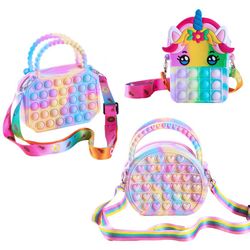 pop purse silicone sensory push pop bubble bag crossbody bag