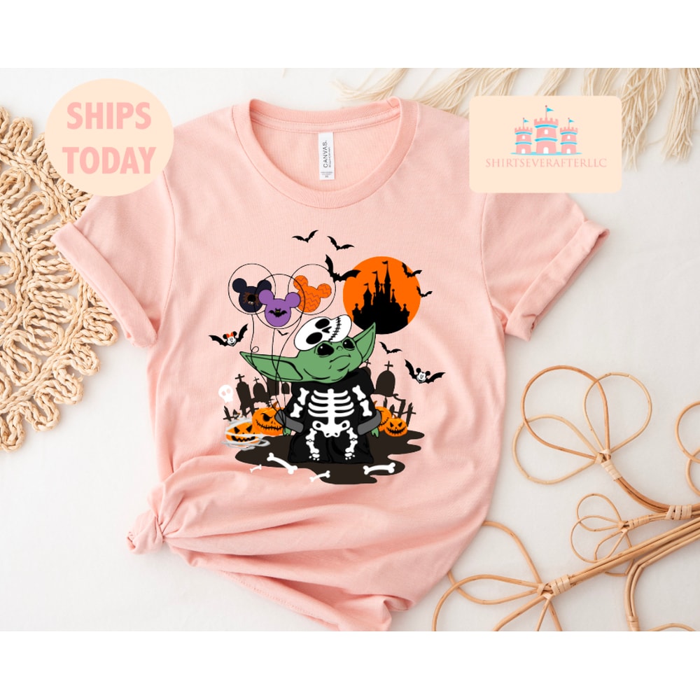 Baby Yoda Trick Or Treat shirt, Baby Yoda Oogie Boogie Sweatshirt, Disney Baby Yoda Halloween Shirt, Spooky Yoda Shirt, Horror Shirt - 3.jpg