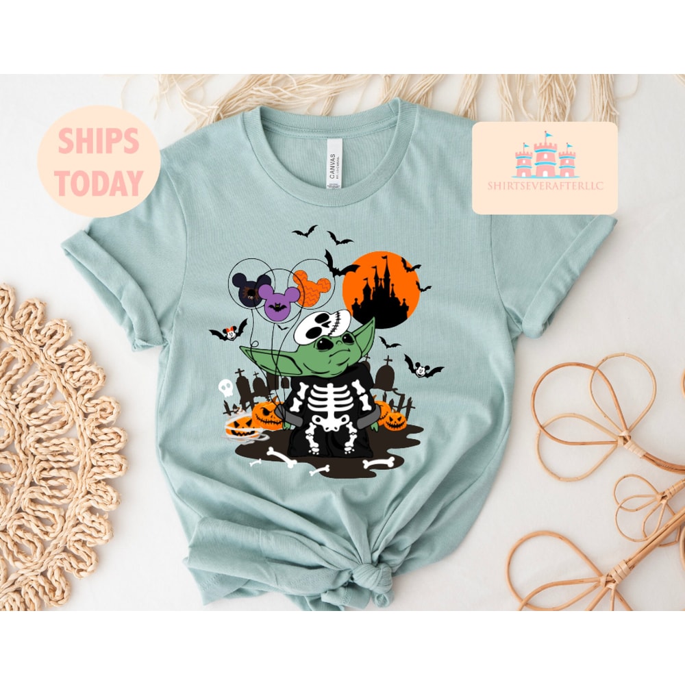 Baby Yoda Trick Or Treat shirt, Baby Yoda Oogie Boogie Sweatshirt, Disney Baby Yoda Halloween Shirt, Spooky Yoda Shirt, Horror Shirt - 4.jpg