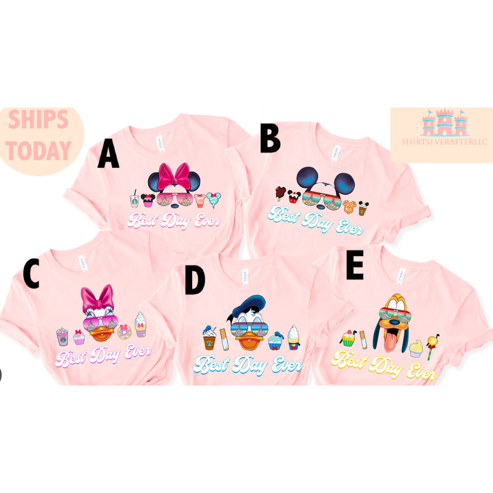 Best Day Ever Shirt, Disney Trip Shirts, Disney Character Snacks Shirt, Disney Vacation Shirt, Cute Disney Couple Shirts, Family Disney Tees - 2.jpg