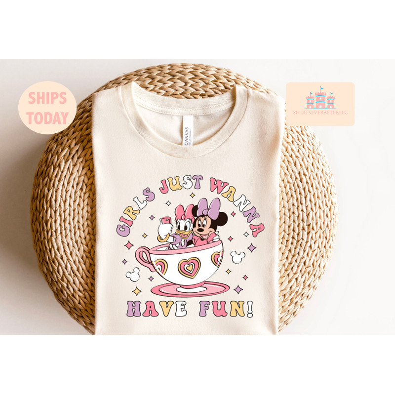 Disney Minnie Daisy Summer Shirt, Girls Just Wanna Have Sun, Disney Besties Shirt, Disneyworld Shirt, Disney Summer Shirt - 2.jpg