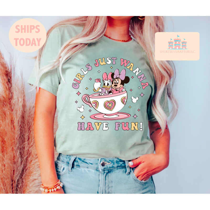 Disney Minnie Daisy Summer Shirt, Girls Just Wanna Have Sun, Disney Besties Shirt, Disneyworld Shirt, Disney Summer Shirt - 5.jpg