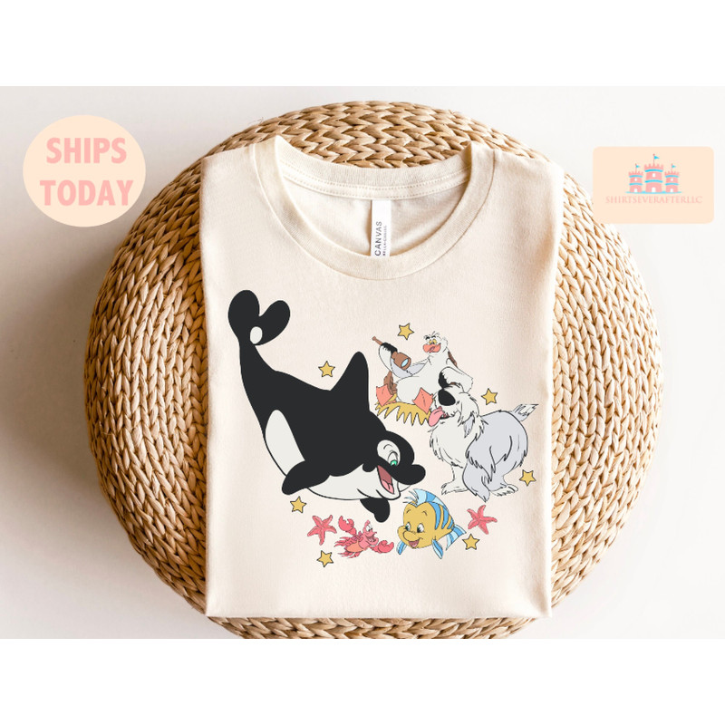 Disney ocean Shirt, sebastian Shirt, Little Mermaid flounder Shirt, Disney Character Shirt, little mermaid boy shirt - 2.jpg