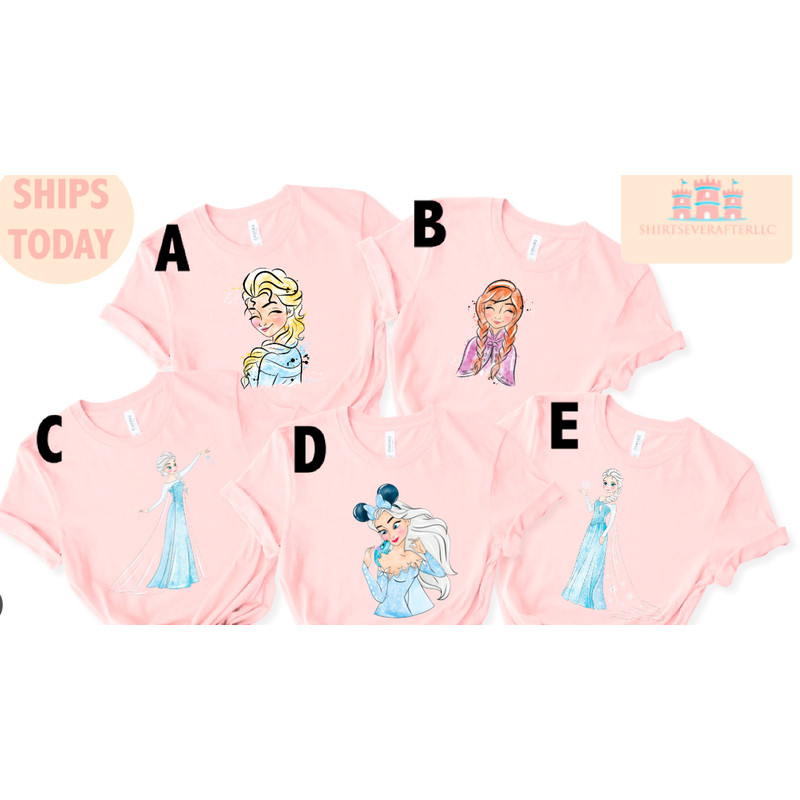 Disney Princess Elsa T-Shirt, Frozen Elsa Anna Shirt, Frozen Top, Disney Princess Elsa Shirt, Frozen Magic kingdom shirt, Disney Trip shirt - 1.jpg