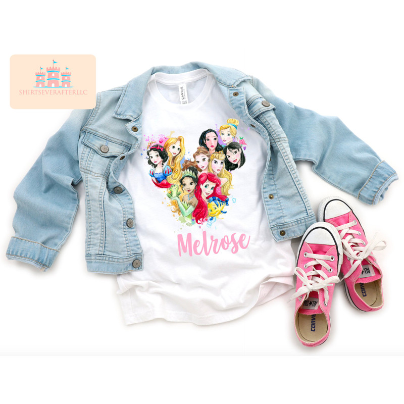 Disney princess shirt, Jasmine shirt, princess belle shirt, princess ariel shirt, princess snow white shirt, tiana shirt, aurora shirt, - 1.jpg
