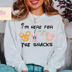 disney snack shirt im here for the snacks shirt disney shirt