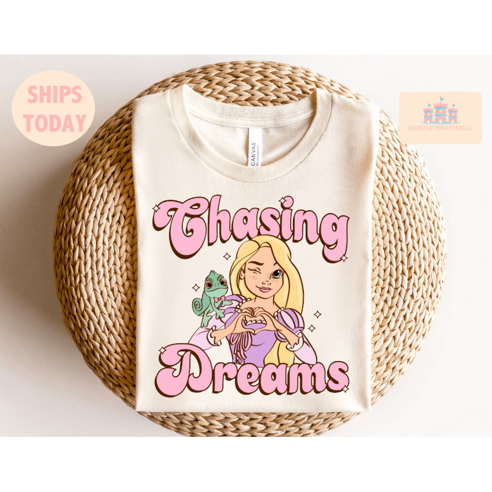 Disney Tangled shirt, Disney Rapunzel shirt, Tangled shirt, Rapunzel shirt, Chasing dreams shirt, Pascal shirt, Tangled princess shirt, - 1.jpg