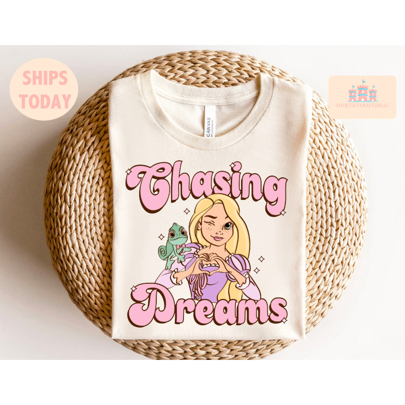 Disney Tangled shirt, Disney Rapunzel shirt, Tangled shirt, Rapunzel shirt, Chasing dreams shirt, Pascal shirt, Tangled princess shirt, - 1.jpg